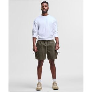 Mode Of One Mens Relaxed-Fit Crinkled Casual Cargo Shorts, NWT